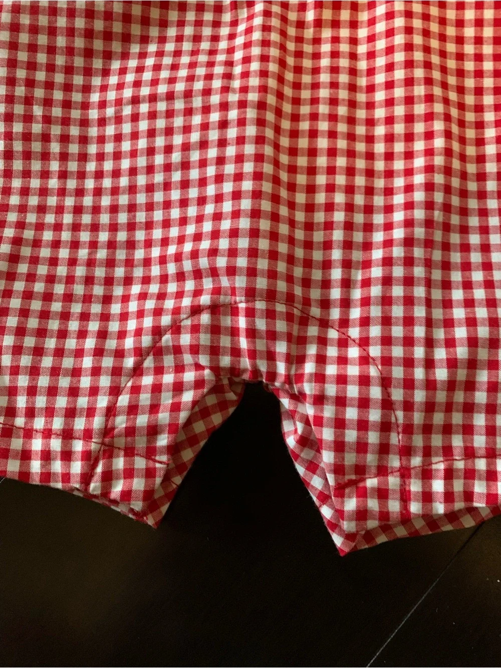Carter's Child of Mine Boy,s Red & White Gingham Button-Front Romper